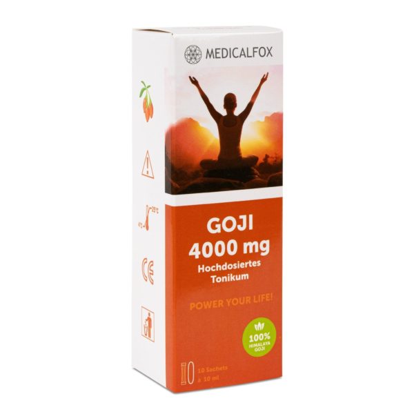 GOJI 4000 mg Tonikum, 10 x 10 ml - jetzt neu in Portionsbeuteln - LifeStyle Quality Online-Shop