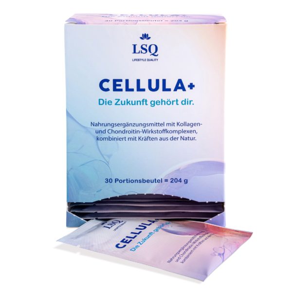CELLULA+ Kollagen- / Chondroitinkomplex zum Trinken mit Hyaluron, Vitamin C & Kurkuma – Bild 2